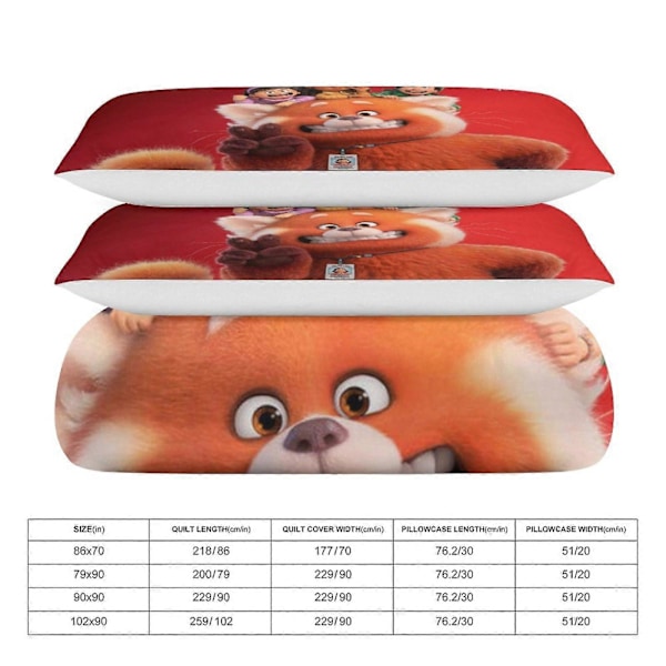 x19 Rødmer 3-delt sengetøysett Varmt og komfortabelt mykt dynetrekk sengesett med 1 dynetrekk og 2 putetrekk for soverom b19 200x200cm 78x78in