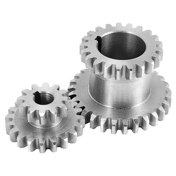 2pcs/set Cj0618 Teeth T29xt21 T20xt12 Dual Dears Metal Lathe Gear Duplicate Gear Double Gear silver