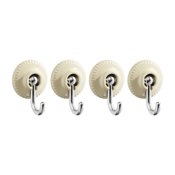 Reusable Heavy Duty Utility Hooks Wall Hook Waterproof And Oilproof Removable  For Kitchen Bathroom white 10cm