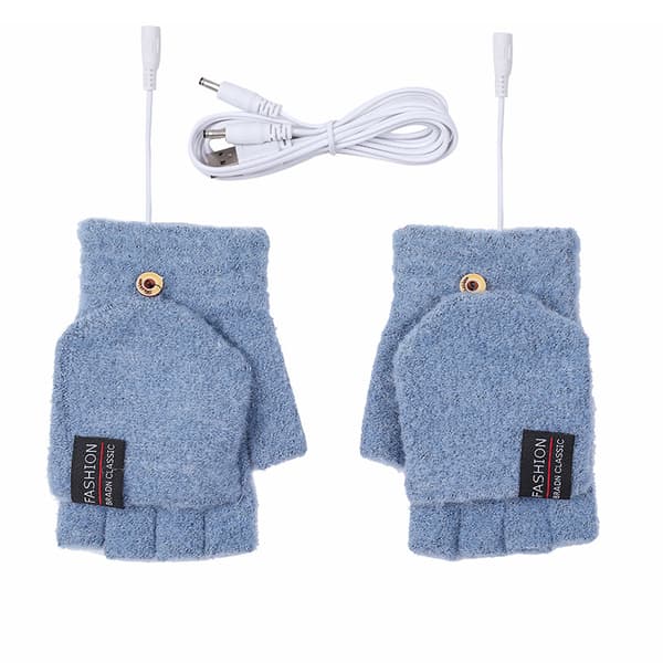 USB-oppvarmede halvfingerhansker