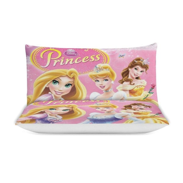 v177 Sarjakuva prinsessa 3-osainen vuodevaatesetti 1 peittopussi + 2 tyynyliinaa lapsille pojille tytöille aikuisille sarjakuva lämmin söpö muoti loma lahja hn177 135x200cm 53x78in