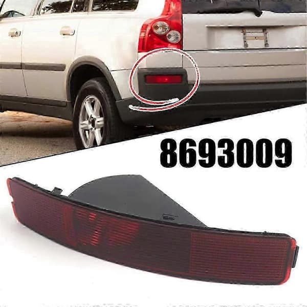 Rear Bumper Lamp Reflector without Bulb Tail Brake Light for XC90 2003-2006 Red Red L