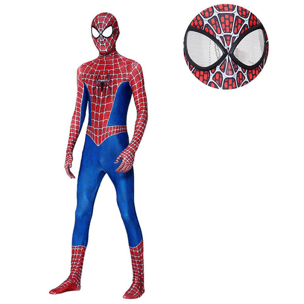 Herr Superhjälte Spider-man Bodysuit Kostym Halloween Cosplay Kostymer Spiderman Kostym Vuxen 160