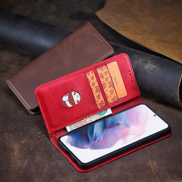 Til Xiaomi Redmi Note 8 Kalveskind Tekstur Magnetisk Horisontal Flip Læder Etui