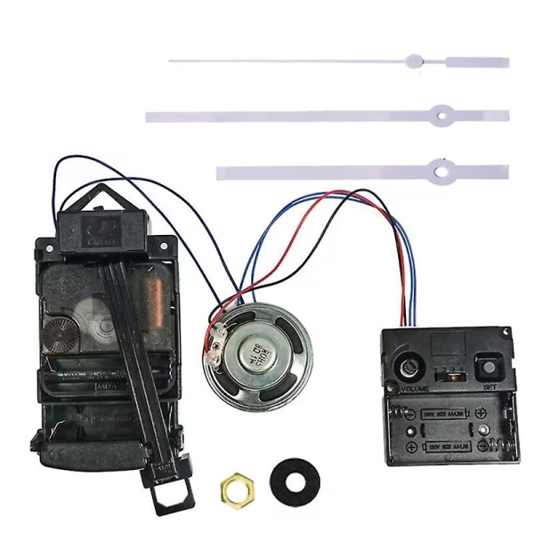 DIY 12888 Veggklokke med Musikkskapshøyttaler Melodi- Mekanisme DIY Klokkedel 8