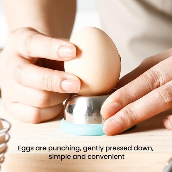 Eggåpner, eggstanser i rustfritt stål, halvautomatisk eggeskallstanser, eggstikkerdeler visp