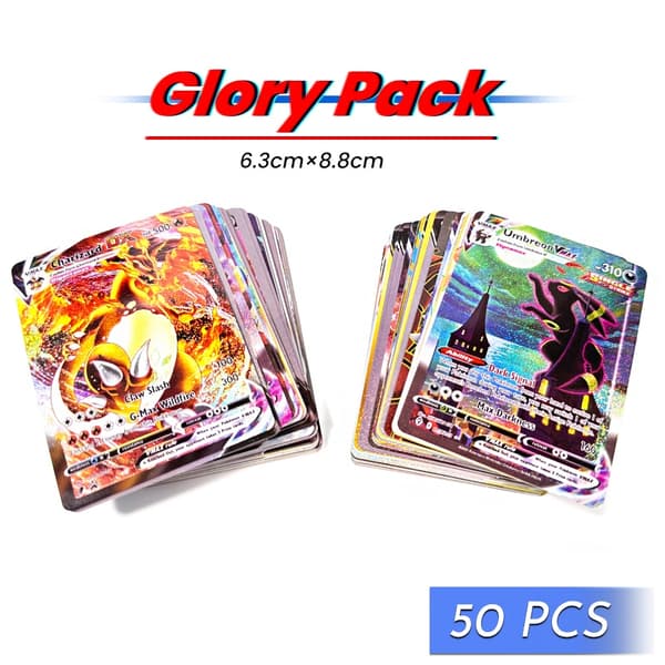 Ny Flash Pocket Series Glory pack VMax Vstar Gx EX V Mega Basic Trainer Series Barnebursdagsgave Samlekort Kampkort