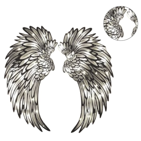 Led Angel Wing Metall Väggdekor, 3d Smidesjärn Väggkonst Vingar Skulpturer, samtida Kreativa hängande konstverk Ornament Smidig Hållbar