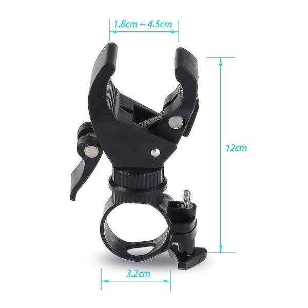 Cykellygteholder Lommelygteholder Til Cykelstyr Universal Cykelstyrsklemme Styrmontering Led