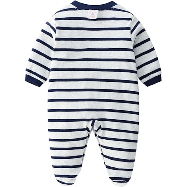 Nyfødt Pyjamas Babyer Bomulds Romper Børn Rompers Sleepsuit Tegneserie Outfits 73 White