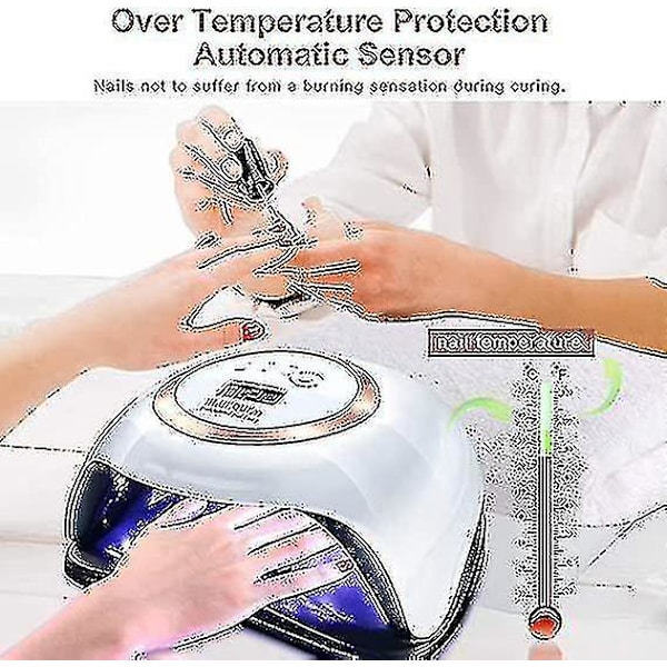 2023-168w Uv Led Gel Neglelampe Gel Polish Tørkelampe 4 Timer Innstilling Auto Sensor--(niubi)168w Uv Led Gel Neglelampe Gel Polish Tørkelampe 4 Timer Innstilling
