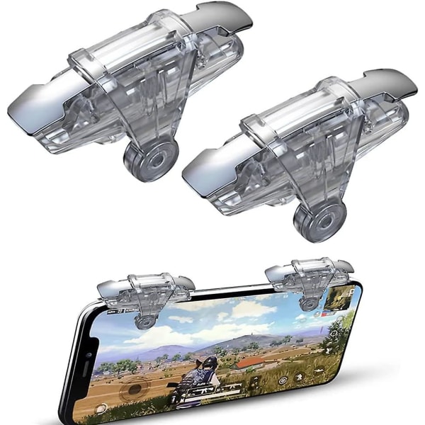 Pubg L1r1 Mobilspel Controller Trigger Trigger Pull Mobiltelefon Mobil Gamepad Joystick Universal För Android Och Ios, Transparent