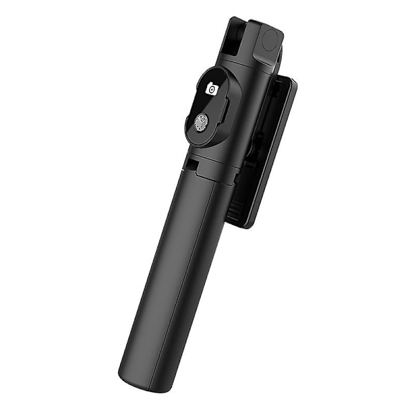 LEMONDA P20 ABS Rustfrit Stål Teleskopisk Stang Bluetooth Fjernbetjening Tripod Selfie Stick - Sort