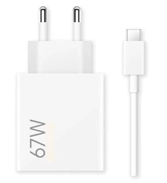 FOR Xiaomi Kompatibel 67W HyperCharge Combo, Type-A EU-plugg Hurtiglader (1M) 67W