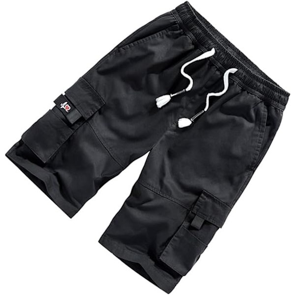 Herre Svømmetøjsbukser Løbeshorts til Mænd Mænd Shorts Trail Bukser Mænd Herre Sweat Shorts Mænd Messenger Shorts Mænd Utility Shorts 3XL black