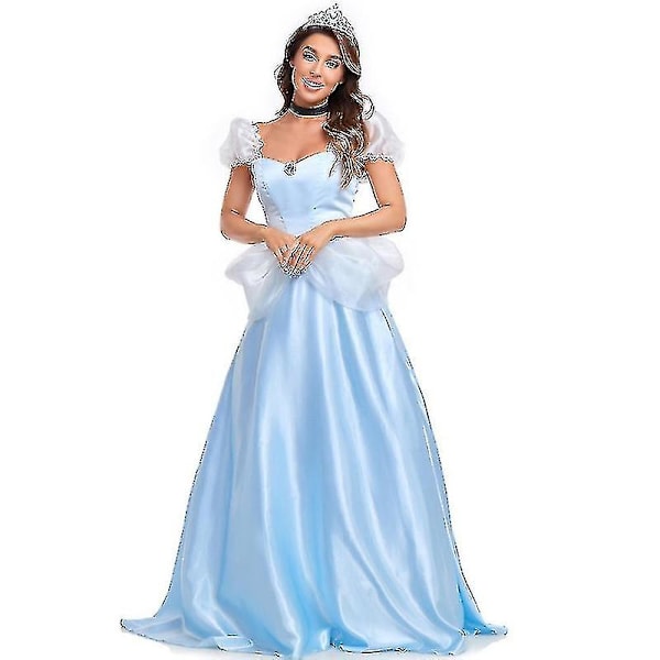 Ny Halloween Vuxen Askungen Prinsessa Klänning Nattklubb Dsstage Kostym