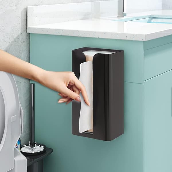 Vægmonteret dispenser til tissues i rustfrit stål til badeværelse og køkken