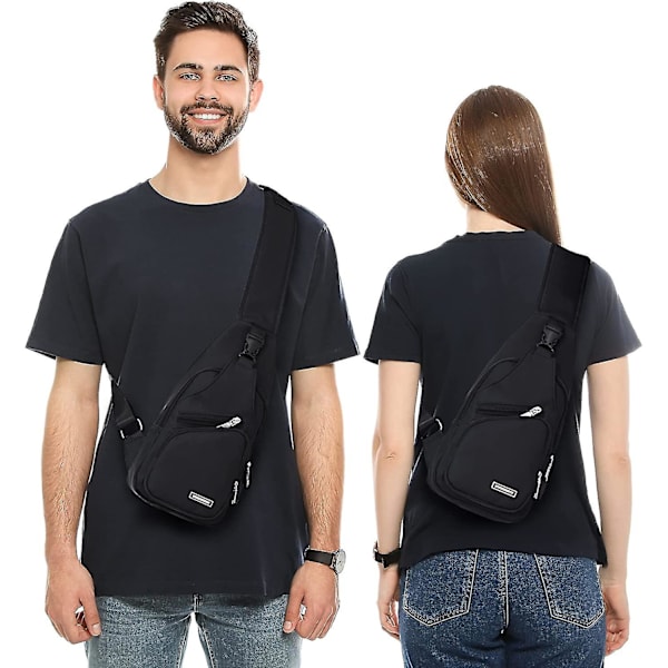 Vattentät axelväska crossbody ryggsäck för män kvinnor axelväska vandring dagryggsäck mångsidig crossbody bröstväska