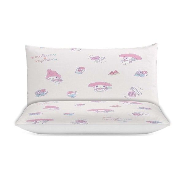 v1162 Sanrio Quilt Sæt Tyk Blød 3 Dele Sengelinned Sæt Helårs Dynebetræk med 2 Pudebetræk til Voksne Kvinder Piger Teenagere Hjem Værelse Indretning io1162 240x260cm 94x102in
