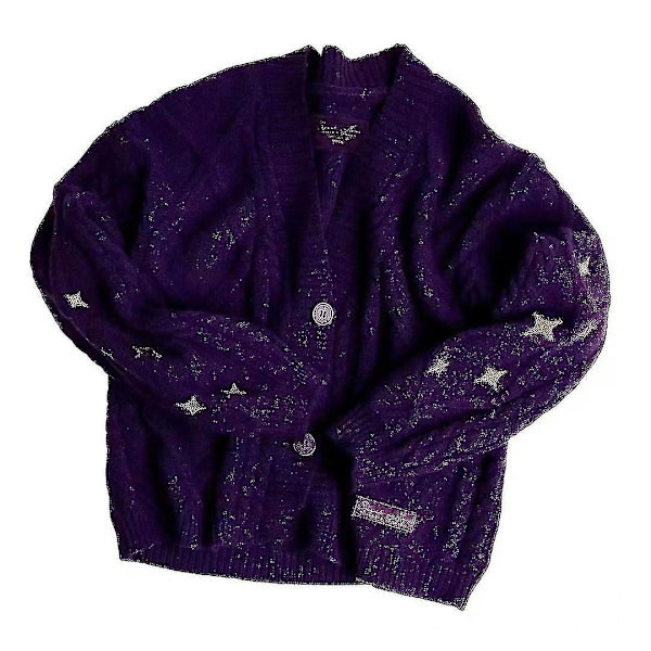 Speak Now Cardigan, Stjärnbroderad Stickad Speak Now Cardigan, Speak Now Cardigan xs-s