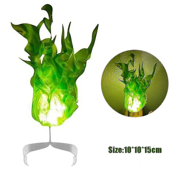 Halloween Hand Floating Fireball Magic Illuminated Flame Fire Light Cosplay Party Props Green