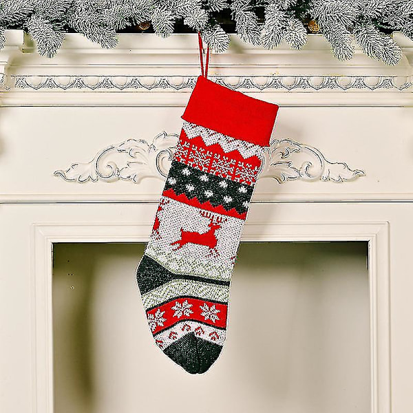 Julstrumpor Vackert Broderimönster Hängande Strumpor För Familjens Juldekoration(b, Stil) Bd
