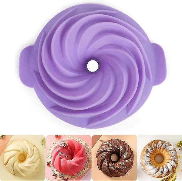 Non-Stick Silikon Kakeform - 9-tommers Rød Brett for Perfekt Gelé og Desserter