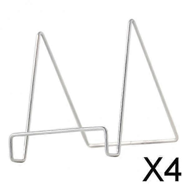 4X Iron Craft Geometrisk Staffeli Plade Display Stand Billedholder B Grå L