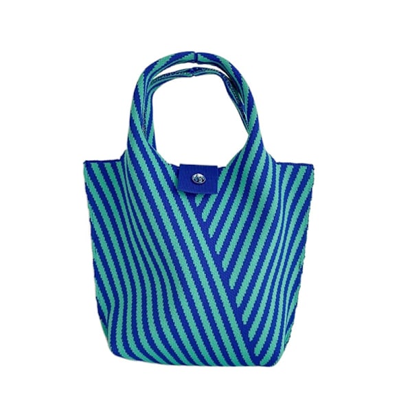 Reusable Shopping Bags Shoulder Bag Knitted Tote Bag Handmade Knotted Wrist Bag
