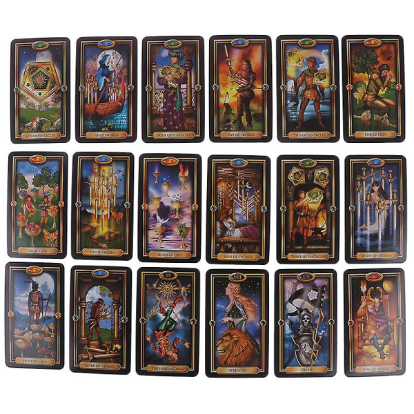 78 kortin tarot-korttipakka Kohtalon ohjaus Lautapeli Kortit Shytmv One Size