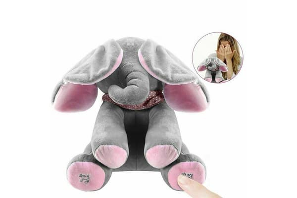 Talande och sjungande plyschelefant