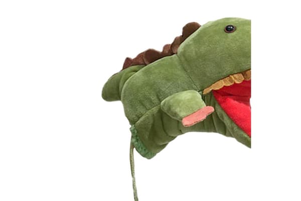 2 par tecknade dinosauriehandskar, leksaker för barn
