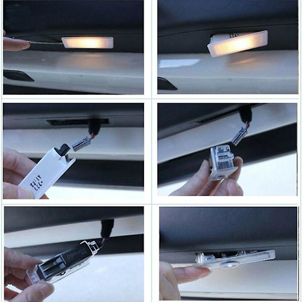 2 st LED-logoljus skuggprojektor bildörrslampa laser för A4-a6 A8 Q3/5/7