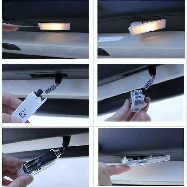 2 stk. Led-logo-lysskyggeprojektor bildørlys laser til A4-a6 A8 Q3/5/7