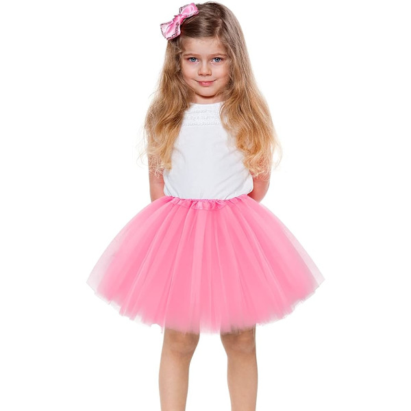 Lagdelt Tutu-nederdel Kjoler Småbørnskjole Fancy Kostume Tie Dye Shorts Baby Børn Piger Kvinder Prinsesse Ballet Dans