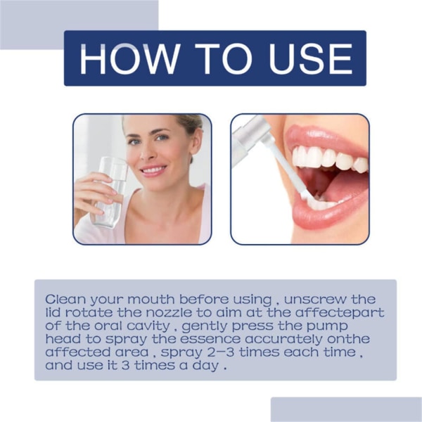 Remedies Teeth & Gums Spray, Instant Teeth Treatment Relief Tandvärksprayer, Tandvärk Reparation Gingival vävnad 2pcs