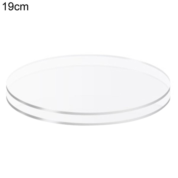2pcs Cake Plates Non-sticky Reused Acrylic Buttercream Cake Discs For Cakes Serving 19cm