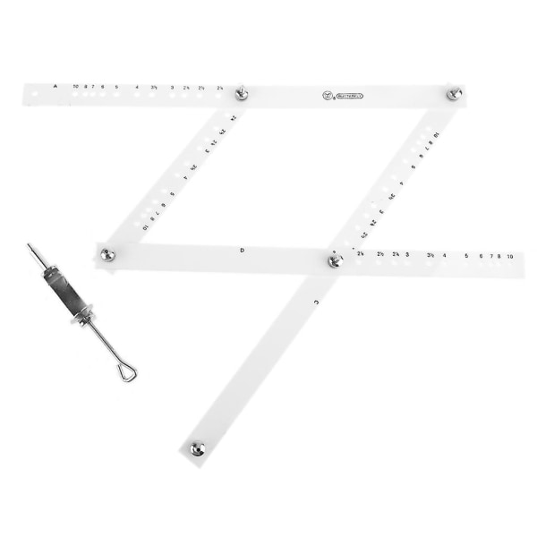 34cm Skala Tegne lineal Pantograf Foldbar Lineal Reducer Forstørrelsesværktøj Håndværk