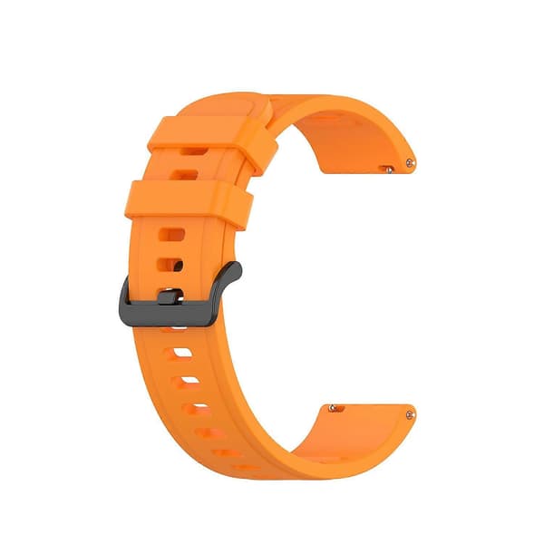 Til Garmin Forerunner 55 20 mm ensfarvet blød silikone urrem Orange