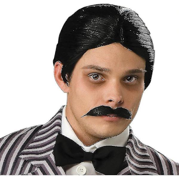 Onsdag Addams Familjen Gomez Adams Gomez Addams Peruk + Skägg