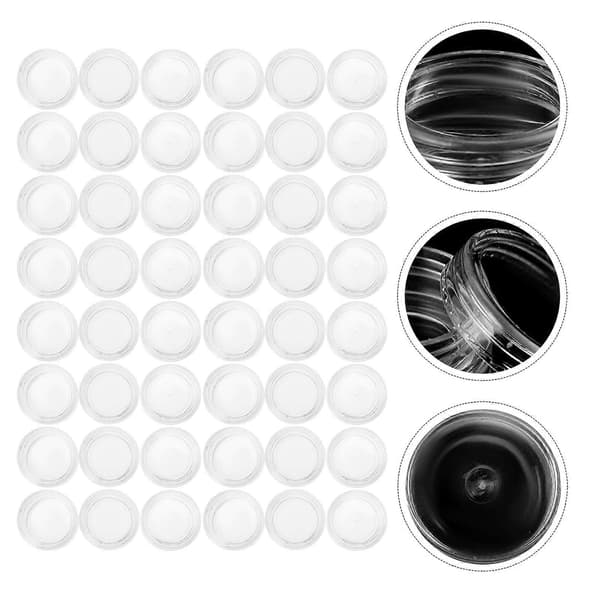 Mångsidig krämunderflaska för förvaring med transparent design 50 st