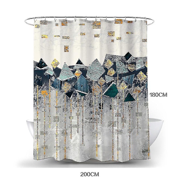 Modern badrum vattentät duschdraperi färger storlekar tillgängliga Beige 180x180cm