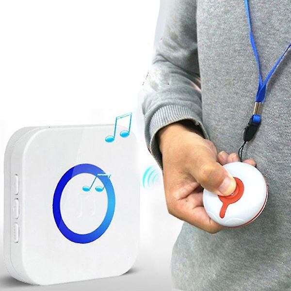 Hjemmealarm Trådløs Genopladelig Patient Ældre Personlig Alarmsystem Nødkald Knap
