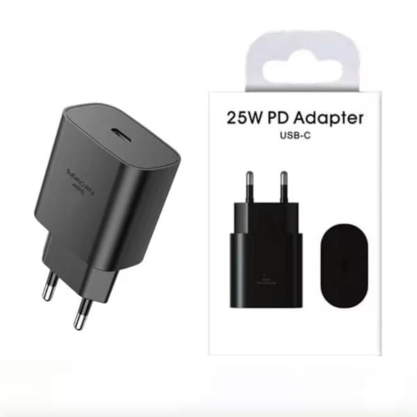 Oplader til Samsung 25W - Hurtigoplader USB-C - Strømadapter + Kabel 3 Meter + 25W Adapter [sv]