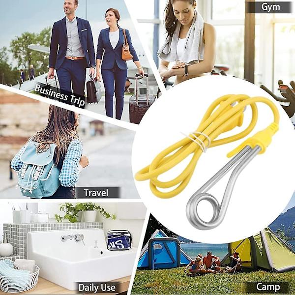 Kokande vattenuppvärmningsrör Varmvatten värms upp snabbt Mini Stick Immersion Heater Kaffe Värmare För Resor Camping Uppvärmning Te Vatten Kakao Mjölk(1st, Flerfärgad)