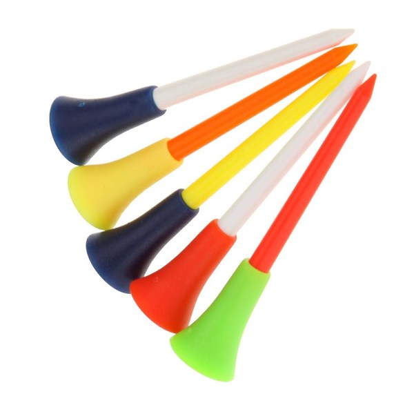 30 Stk/pak Plast Golf Tees Multi Color 8,3cm