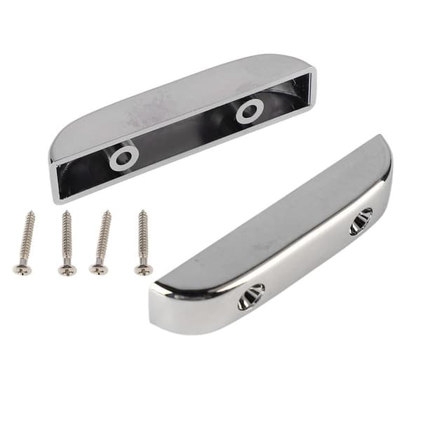 2 st Bas tumstöd Plast Anti-slip Lättvikt Jazzbasgitarr Tumfingerstöd GM04 Silver