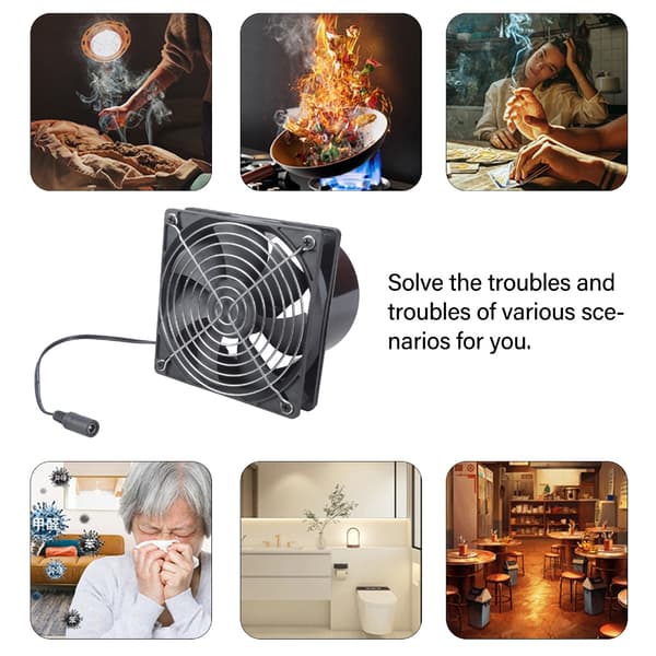 12V Inline Duct Fan Powerful Ventilation Exhaust Fan
