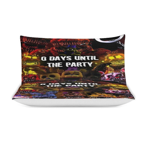 x226 Five Nights at Freddy's Påslakanset i Mikrofiber, 3D-tryckt Lättviktigt 3-dels Täcke Set, 1 Påslakan och 2 Örngott 200x200cm 78x78in