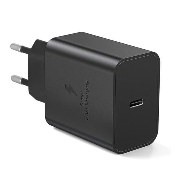 Hurtigoplader 45W til Samsung USB-C + 2M USB-C-kabel Sort